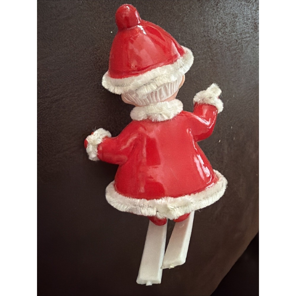 Vintage Skating Mrs Claus Christmas Ornament - Picture 3 of 6